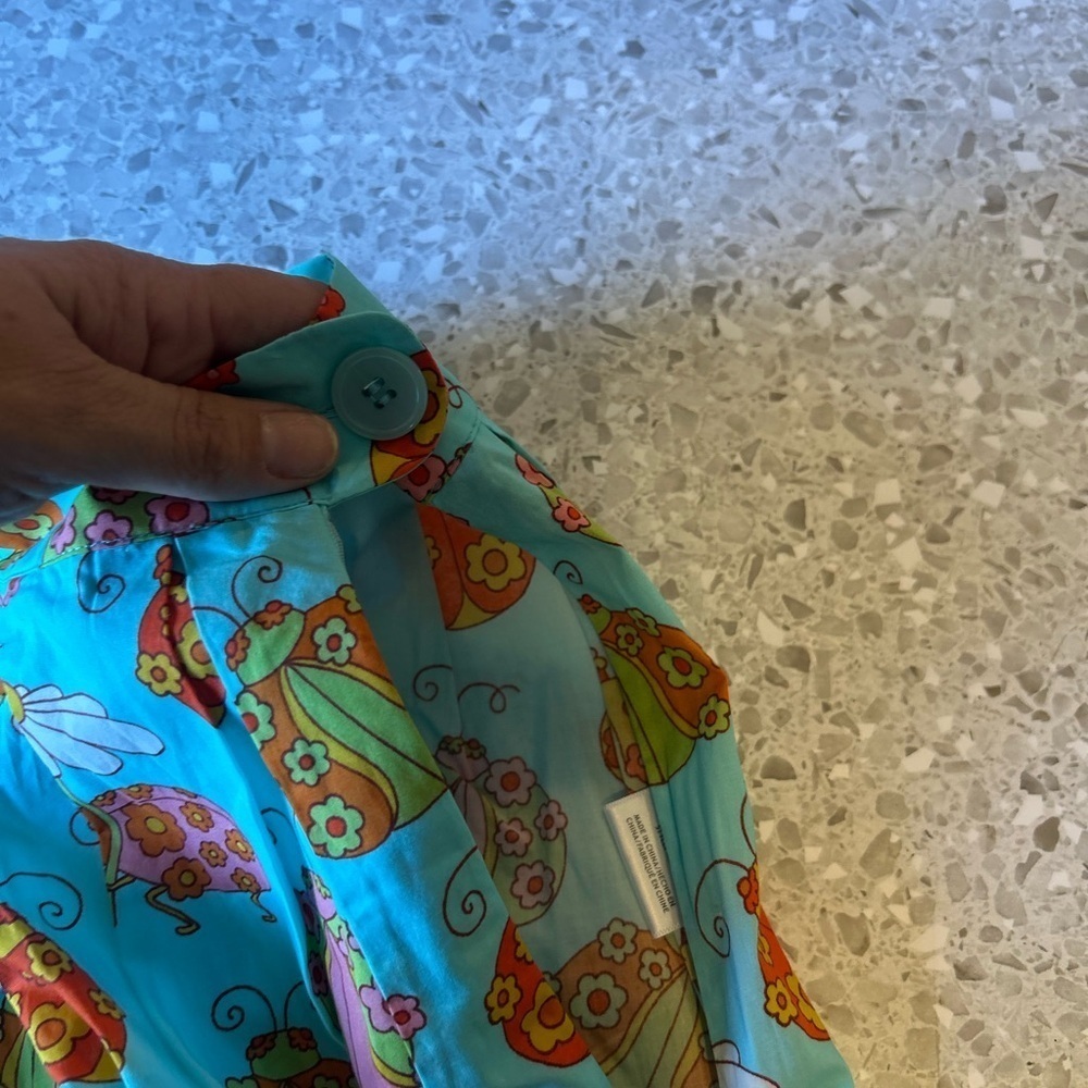 NWT ModCloth Novelty Ladybug and Daisy Print Swing Skirt Size 18 - Picture 6 of 12